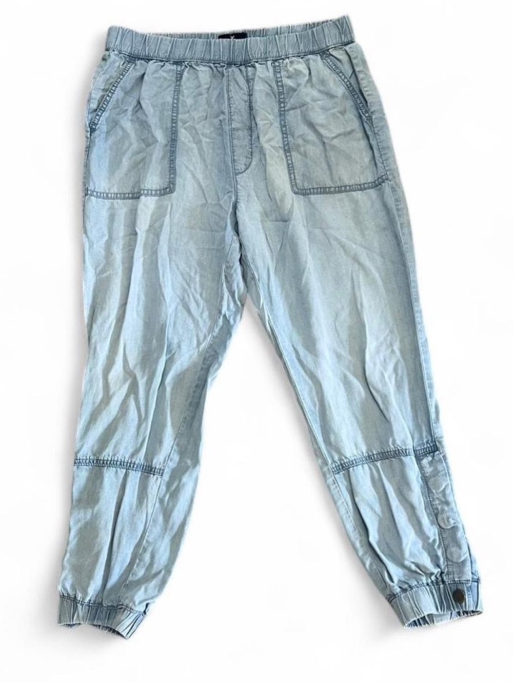 American Eagle Outfitters Light Blue Denim Joggers 100% Lyocell - Size Medium